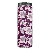 Schönes Blumenmuster Thermosbecher (Rückseite)