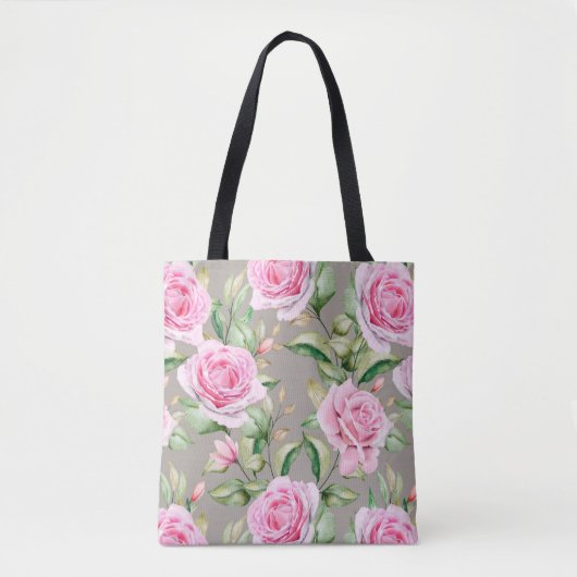 Schönes Blumenmuster Totbeutel Tasche (Vorderseite)