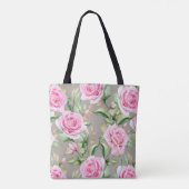 Schönes Blumenmuster Totbeutel Tasche (Rückseite)