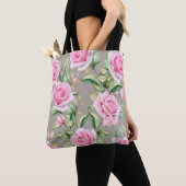 Schönes Blumenmuster Totbeutel Tasche (Von Nahem)