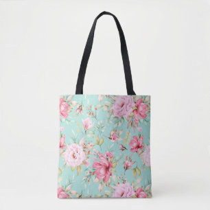 Schönes Blumenmuster Totbeutel Tasche