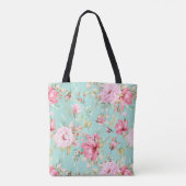 Schönes Blumenmuster Totbeutel Tasche (Rückseite)