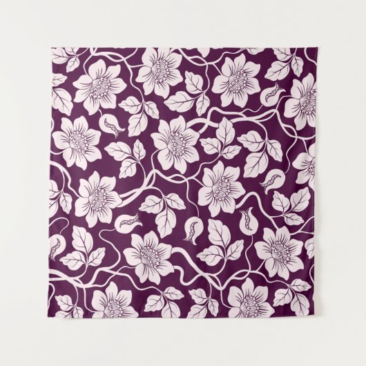 Schönes Blumenmuster Wandteppich (Vorderseite (Horizontal))