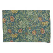Schönes Blumenmuster William Morris Green Pink Kissenbezug (Vorderseite-Links)