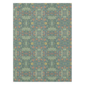 Schönes Blumenmuster William Morris Green Pink Tischdecke (Vorderseite)