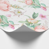 Schönes Blumenmuster-Wrap-Papier Geschenkpapier (Ecke)