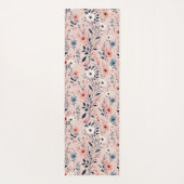 Schönes Blumenmuster Yogamatte (Rückseite)