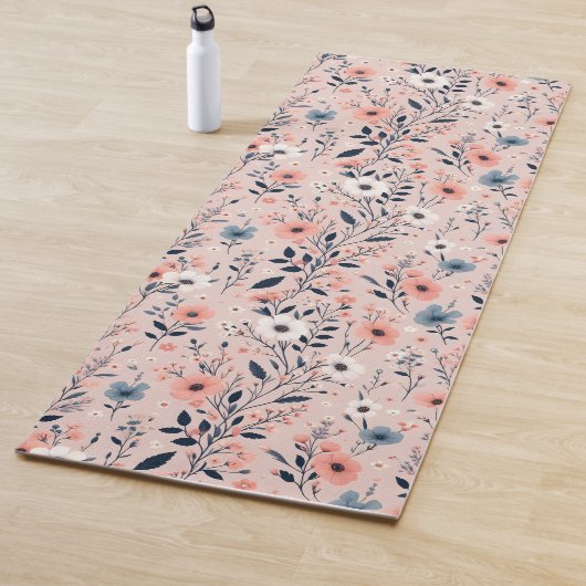 Schönes Blumenmuster Yogamatte (Beispiel)