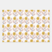 Schönes Blumenpapier Geschenkpapier Set (Vorderseite)