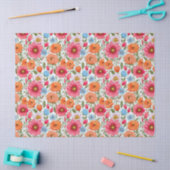 Schönes Blumenpapier Seidenpapier (Basteln)