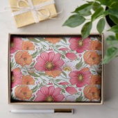 Schönes Blumenpapier Seidenpapier (Geschenk)