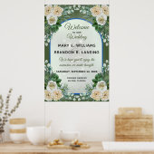 Schönes Blumenposter 24"x36" (grün) Poster (Küche)