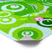 Schönes Blumenposter oder Print Iris-Blume Poster (Ecke)