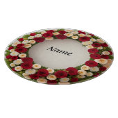 Schönes Blumenreich mit farbenfrohen Blume Schneidebrett (Ecke)