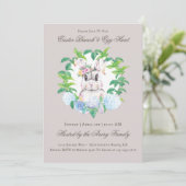 Schönes Blumenstrauß Brunch & Egg Hour Einladung (Stehend Vorderseite)