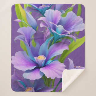 Schönes Blumenstrauß Sherpa Blanket Sherpadecke