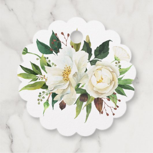 Schönes Blumenwerk Geschenkanhänger (Rückseite)