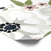 Schönes Blumenzeichen Poster (Ecke)