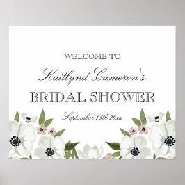 Schönes Blumenzeichen Poster