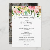 Schönes Blütenwandern aus dem Party Foto Einladung (Vorne/Hinten)