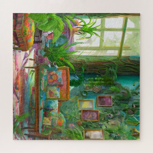 schönes böhmisches Wohnzimmer Puzzle (Horizontal)