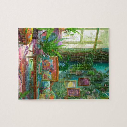 schönes böhmisches Wohnzimmer Puzzle (Horizontal)