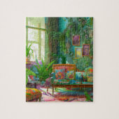 schönes böhmisches Wohnzimmer Puzzle (Vertikal)