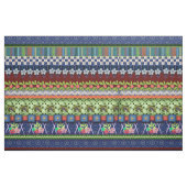 Schönes Boho Border | Whimsisches Blumendesign Stoff (Fat Quarter (45,7 x 55,9 cm))