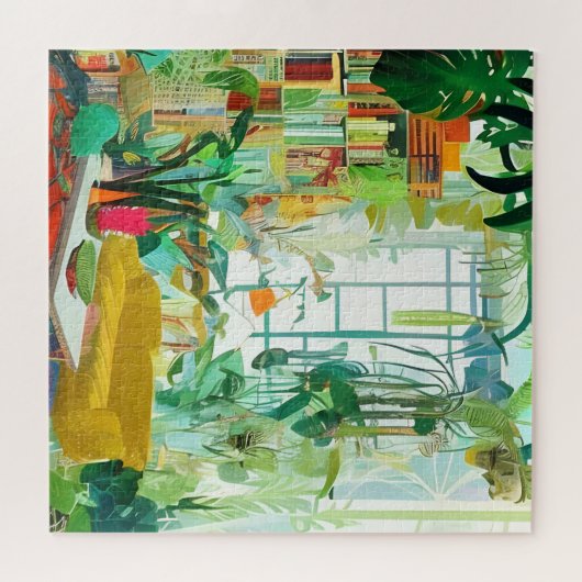 Schönes Boho Wohnzimmer Puzzle (Horizontal)