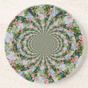 Schönes Bohrosa, rote Rosen, Aquarell und Blumen Getränkeuntersetzer