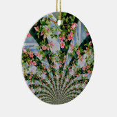 Schönes bohrosa, rote Rosen, Aquarellblumen Keramik Ornament (Rechts)