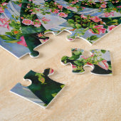 Schönes bohrosa, rote Rosen, Aquarellblumen Puzzle (Seite)