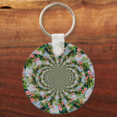 Schönes bohrosa, rote Rosen, Aquarellblumen Schlüsselanhänger (Vorderseite)