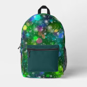 Schönes Bokeh-Lichtmuster Bedruckter Rucksack (Vorderseite)