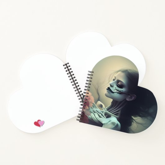 Schönes Bones AI Generated Art Notebook Notizblock (Innenseite)