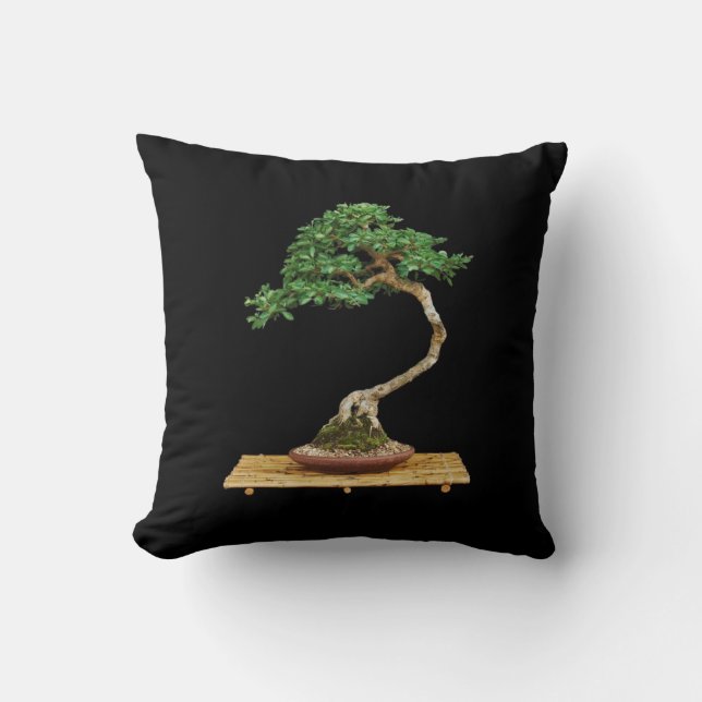 Schönes Bonsai Tree Throw Kissen (Vorderseite)