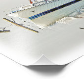 Schönes Boot in Als Odde/Dänemark Foto Print! (Ecke)