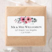 schönes botanisches Adressetikett (Insitu)