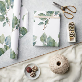 Schönes botanisches Aquarell Geschenkpapier