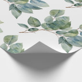 Schönes botanisches Aquarell Geschenkpapier (Ecke)