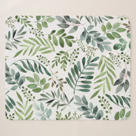 Schönes botanisches Blätter-Muster  Sherpadecke