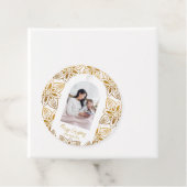 Schönes botanisches Frame Arch Foto Weihnachten Geschenkanhänger (Beispiel)