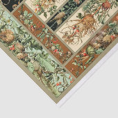 Schönes botanisches Gewebe Seidenpapier (Ausschnitt)