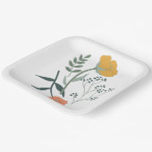 Schönes botanisches Muster Pappteller (Gewinkelt)