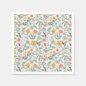 Schönes botanisches Muster Serviette (Vorderseite)