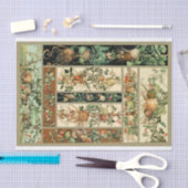Schönes botanisches Seidenpapier (Handwerk)