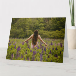 schönes Boudoir mit Grüntönen Grußkarte Karte