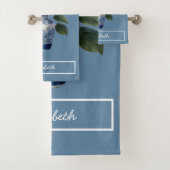 Schönes Bouquet-Hydrangea Badhandtuch Set (Insitu)