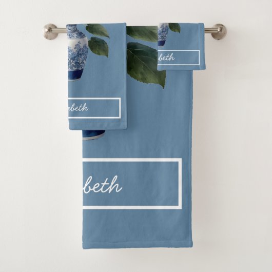 Schönes Bouquet-Hydrangea Badhandtuch Set (Insitu)