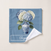 Schönes Bouquet-Hydrangea Badhandtuch Set (Waschlappen)